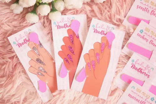 Card Personalizado Mini Lixa Dia da Mulher | Pegue e Monte