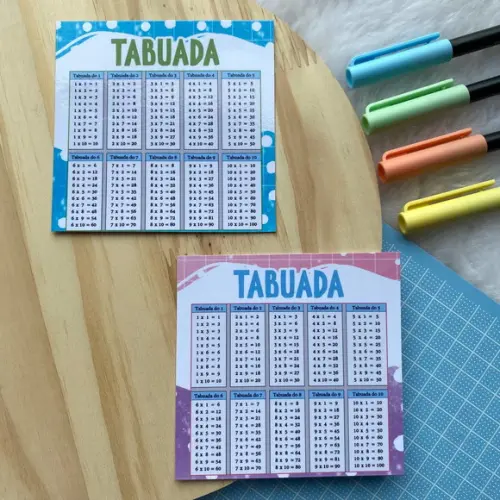 Tabuada Personalizada Volta as Aulas