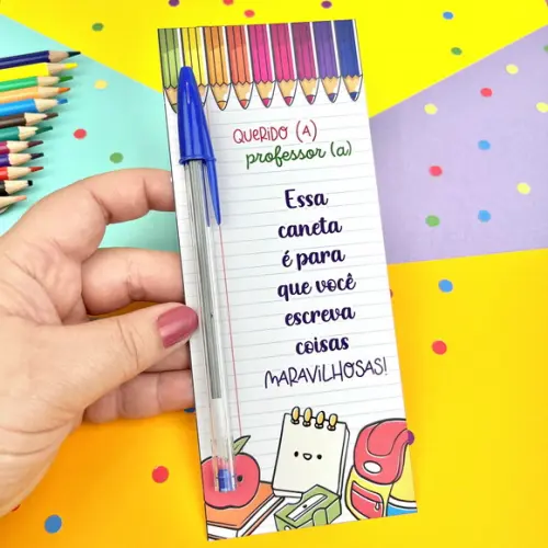 Card Caneta Kit Volta Ás Aulas