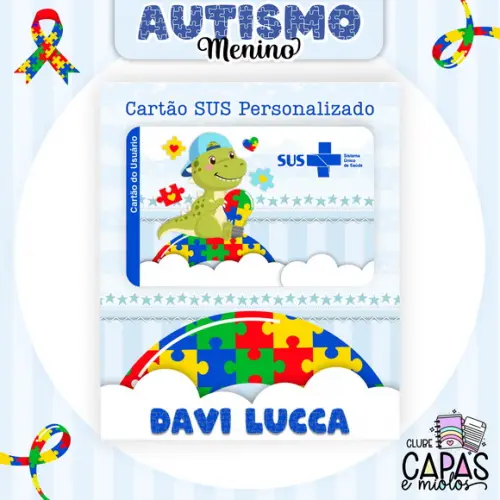 Cartão do Sus Personalizado Autismo