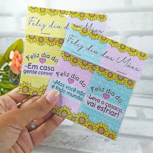 Imã de Geladeira com Frases Divertidas Dia das Mães