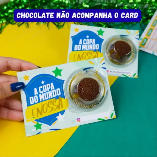 Cartão com Blister Copa do Mundo (sem Bombom)