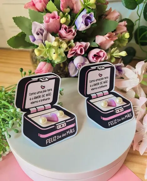 Brinco Mimo Lembrancinha Personalizada Dia das Mães