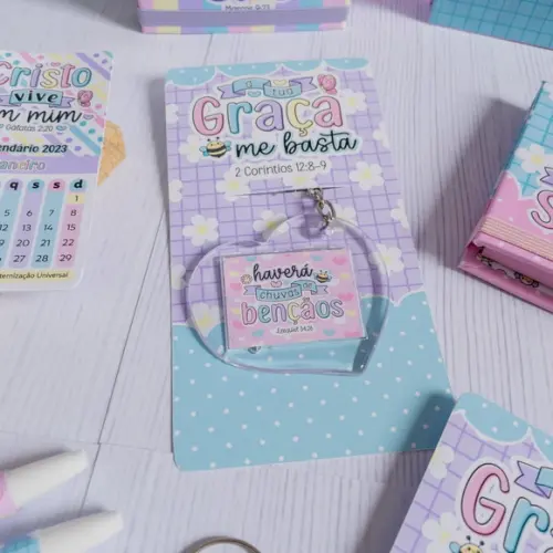Chaveiro Personalizado Versículos Bíblicos