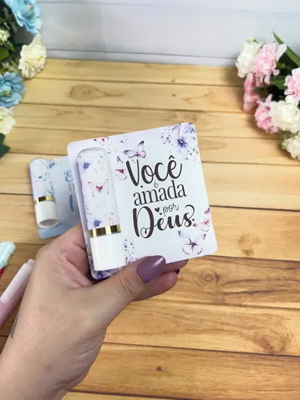Card Personalizado com Manteiga de Cacau Frases Cristãs