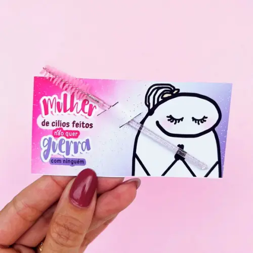 Cartão + Escovinha de Cílios Dia da Mulher | Pegue e Monte