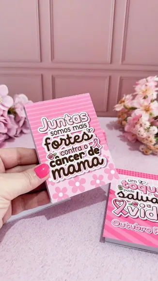 Bloquinho Personalizado Outubro Rosa 10x7 cm