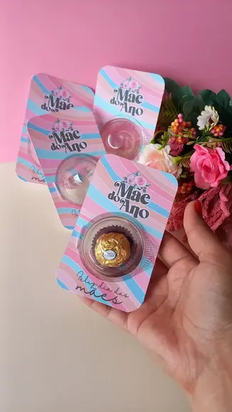 Cartão com Blister Dia das Mães