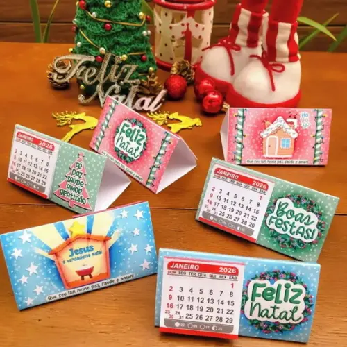 Calendário de Mesa Personalizado 2026
