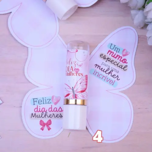 Card Personalizado com Manteiga de Cacau Dia da Mulher