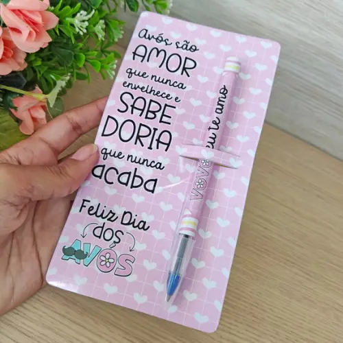 Card com Caneta Mimo Dia dos Avós