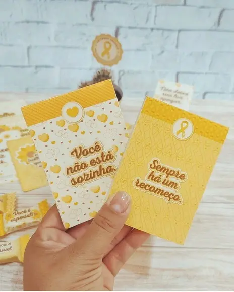 Bloquinho Personalizado Setembro Amarelo 14x9 cm