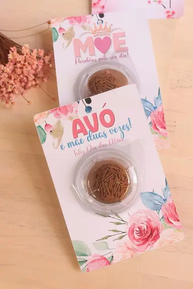 Cartão com Blister Dia das Mães