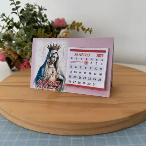 Calendário de Mesa Personalizado 2025