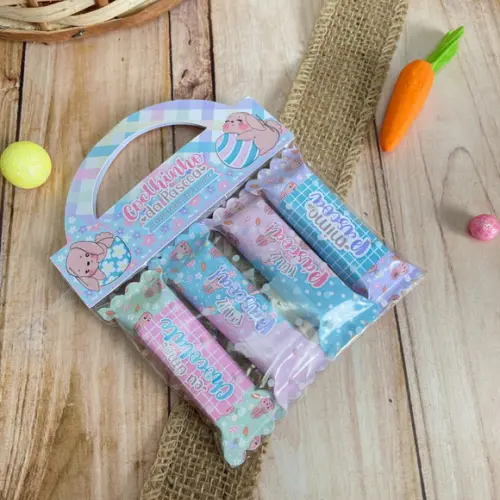 Balas com Lapelas Personalizadas Páscoa