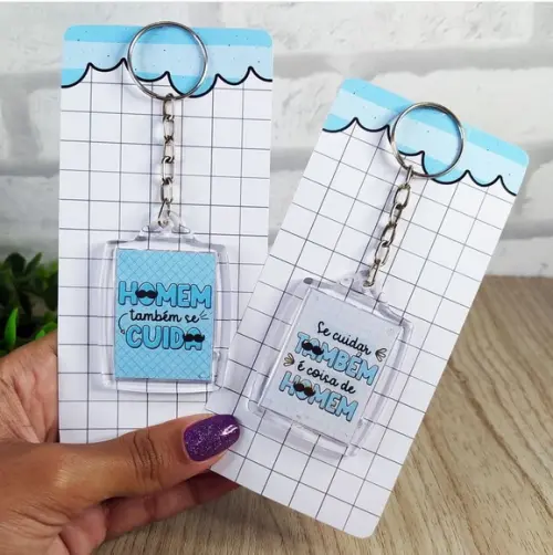 Chaveiro Personalizado Brinde Novembro Azul