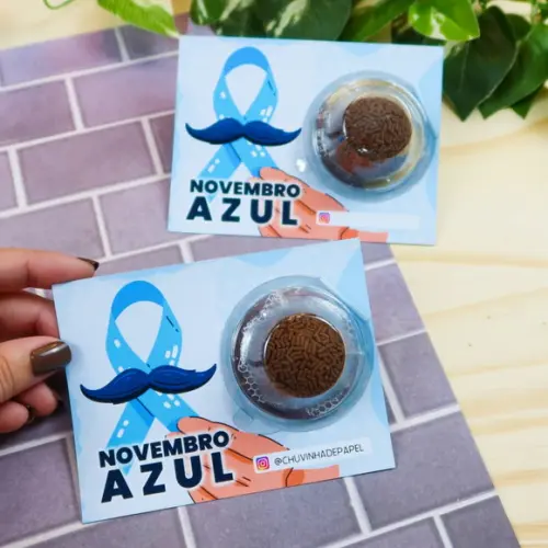 Cartão com Blister Novembro Azul (sem Bombom)