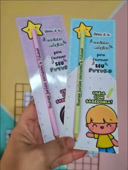 Card Lápis Kit Volta Ás Aulas | Pegue e Monte