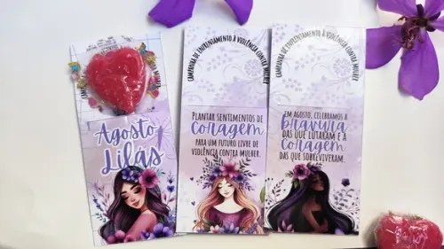 Pirulito Personalizado Agosto Lilás