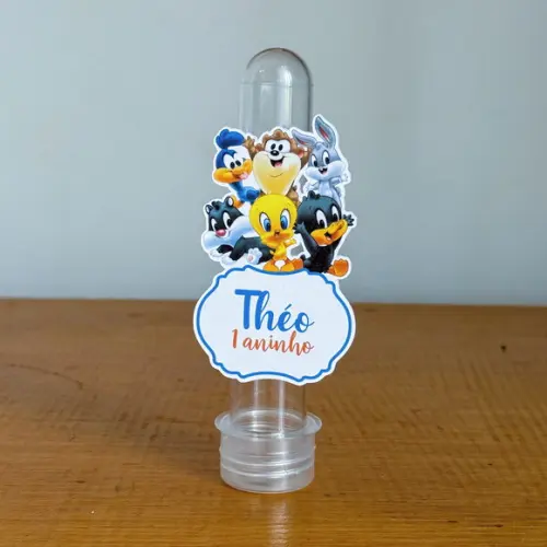Aplique para Tubete Baby Looney Tunes Azul