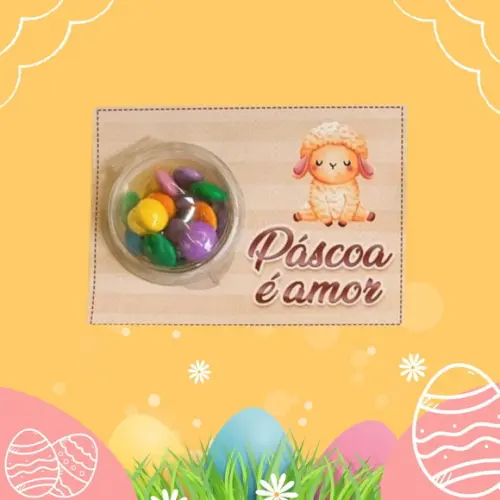 Cartão com Blister Páscoa (sem Bombom)