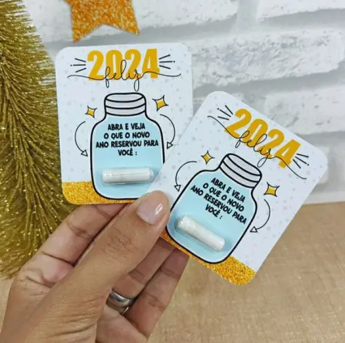 Card Cápsulas Mensagens Ano Novo