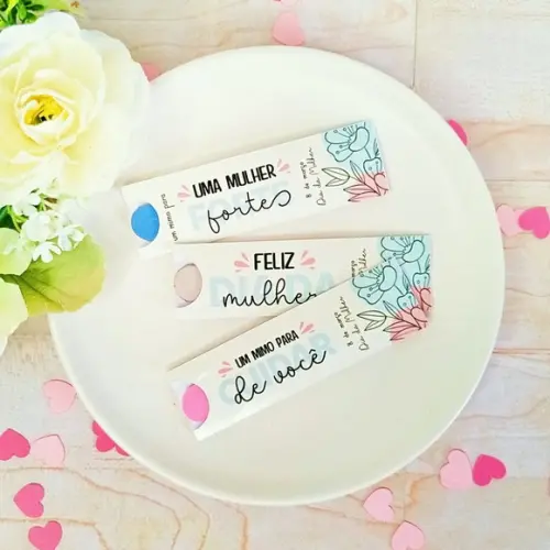 Mini Lixa Brinde Personalizado Dia da Mulher | Pegue e Monte