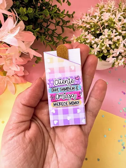 Tag com Lixa Brinde Personalizado Amizade