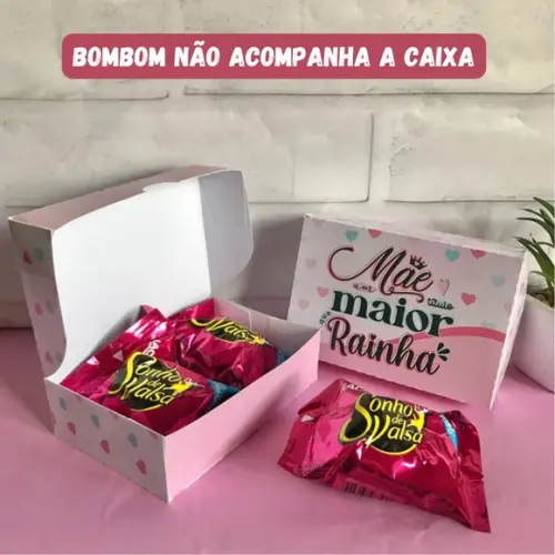 20 Caixas Personalizadas Dia das Mães | Pegue e Monte