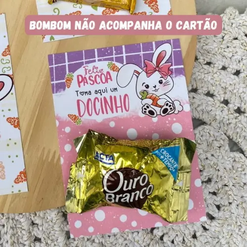 Cartão Personalizado para Páscoa 12x9 (sem Bombom)