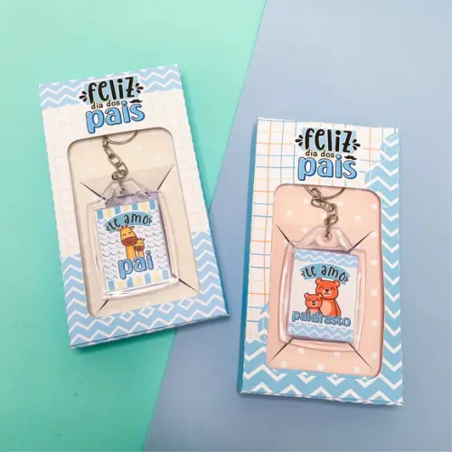 Chaveiro Personalizado com Tag Dia dos Pais