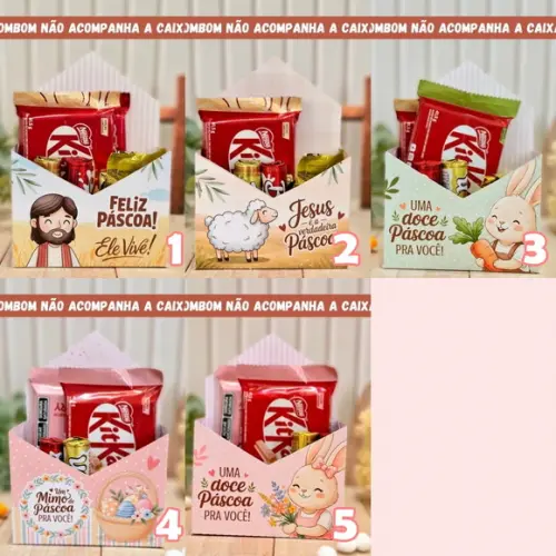 20 Caixas Sabonete Personalizadas Páscoa | Pegue e Monte