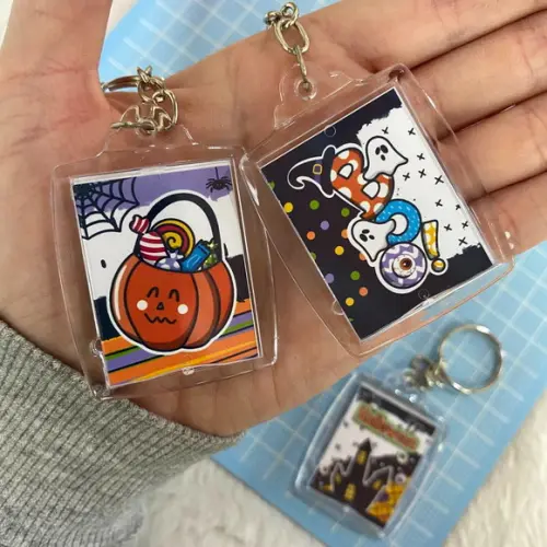 10 Chaveiros Personalizados Brinde Halloween
