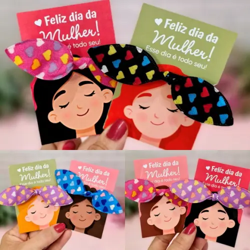 Card Personalizado e Xuxinhas Dia da Mulher | Pegue e Monte