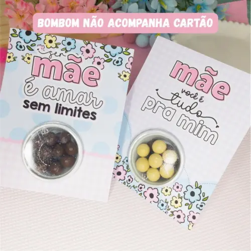 Cartão com Blister Dia das Mães (sem Bombom)