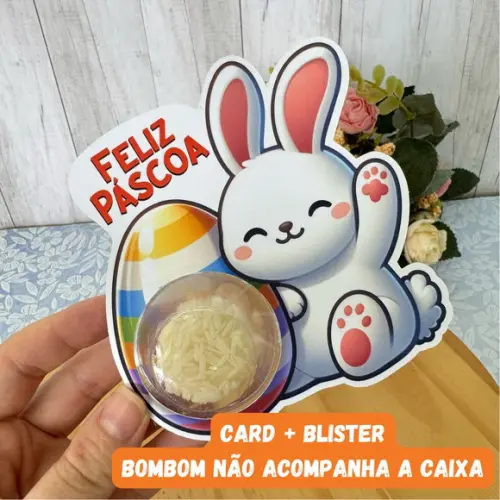 Cartão com Blister Páscoa Cristã (sem Bombom)