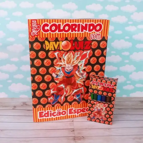 Kit de Colorir Personalizado Dragon Ball