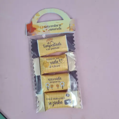Bala Personalizada com Lapela Setembro Amarelo
