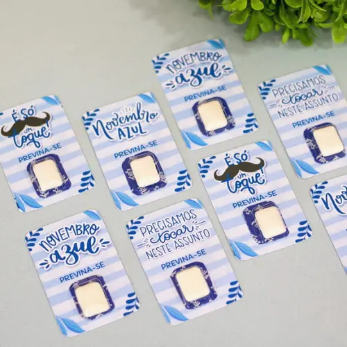 Chicletes Personalizados Novembro Azul