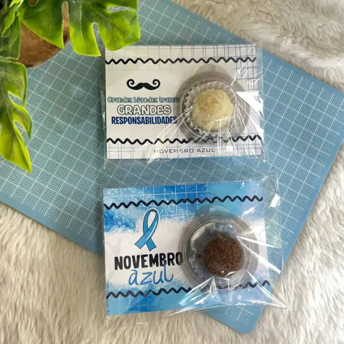 Cartão com Blister Novembro Azul (sem Bombom)