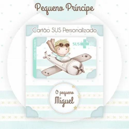 Cartão do Sus Personalizado o Pequeno Príncipe