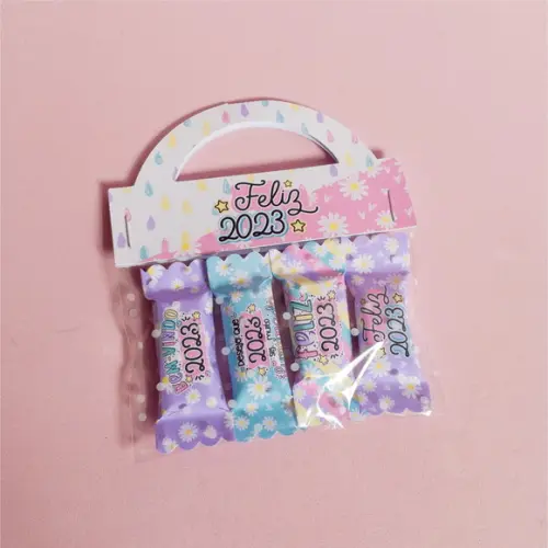 Balas Personalizadas com Lapela Ano Novo
