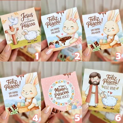20 Caixas Personalizadas Páscoa | Pegue e Monte