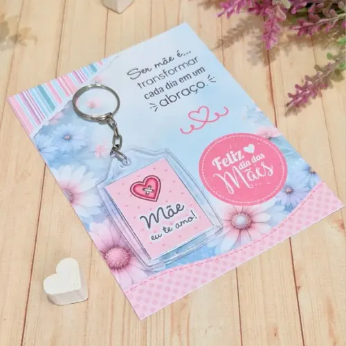 Chaveiro Personalizado Brinde Dia das Mães