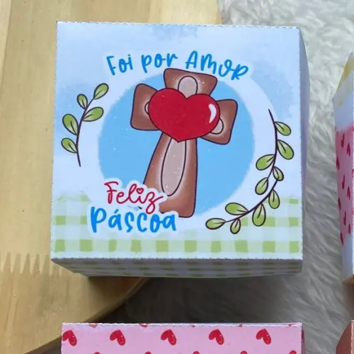 20 Caixas Personalizadas Páscoa | Pegue e Monte