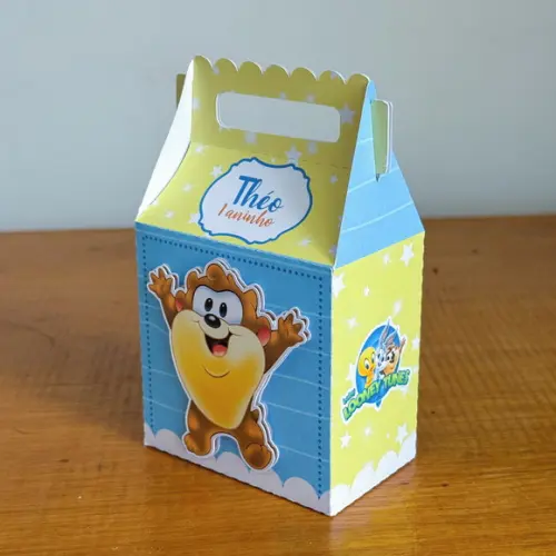 Caixa Joy Baby Looney Tunes Azul (aplique) | Pegue e Monte