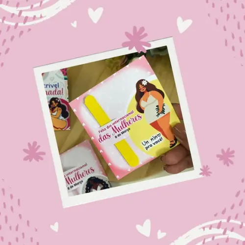 Card Personalizado com Lixa Dia das Mães | Pegue e Monte