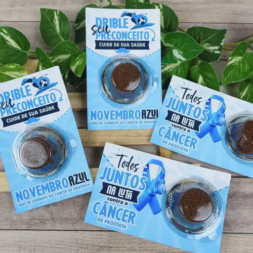 Cartão com Blister Novembro Azul (sem Bombom)