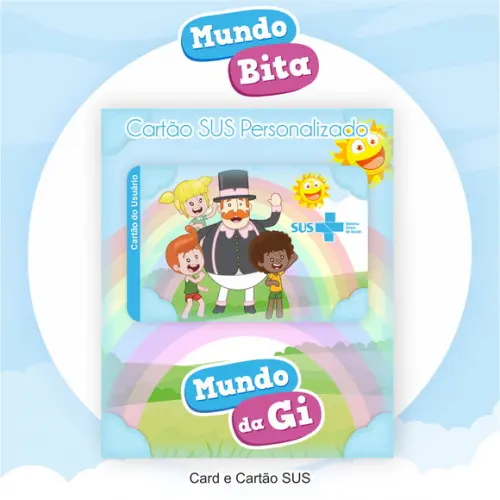 Cartão do Sus Personalizado Mundo Bita