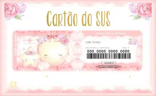 Cartão do Sus Personalizado